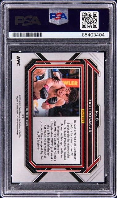 2023 Raul Rosas Jr. Signed UFC Panini Prizm Rookie Card