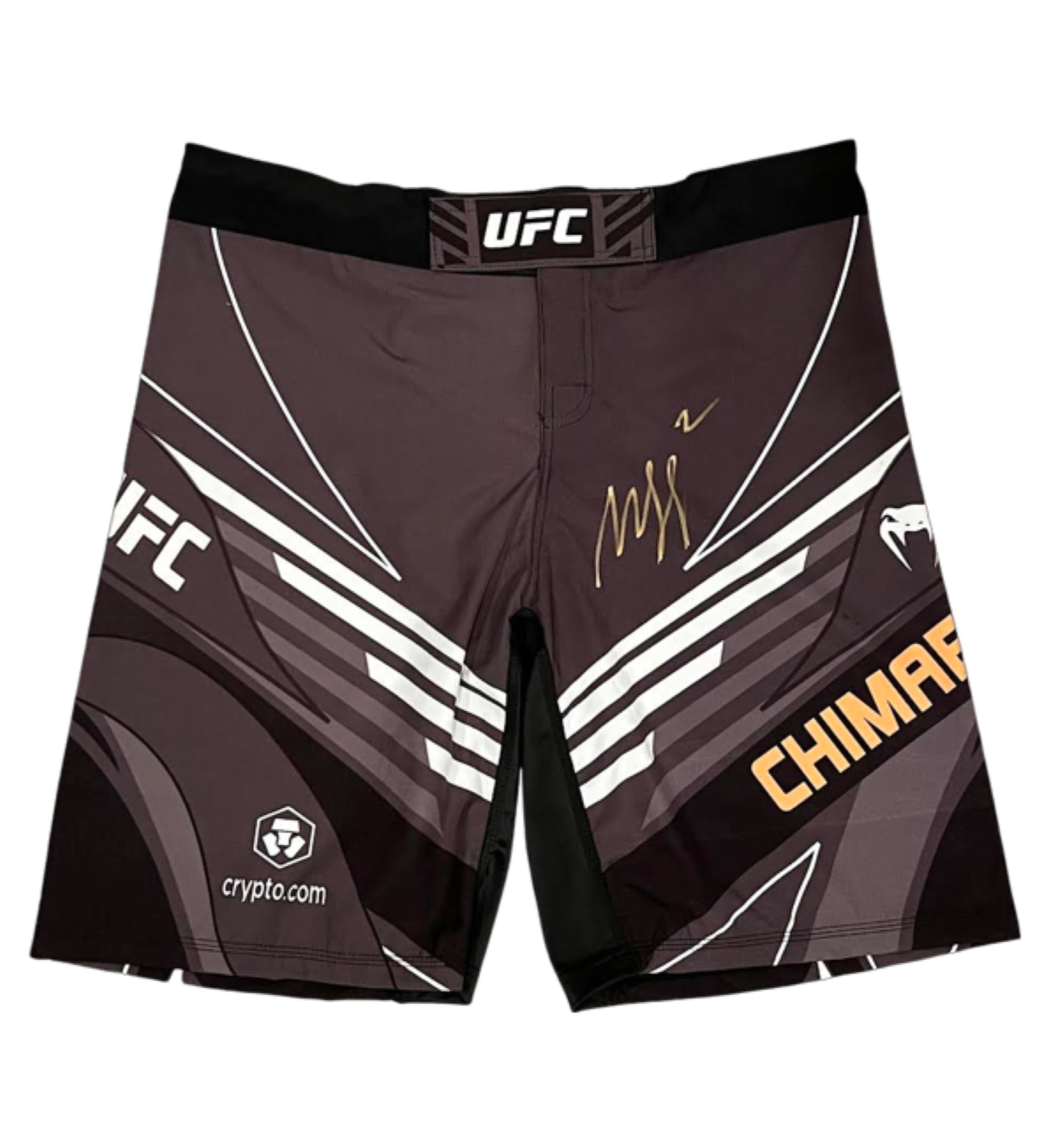 Khamzat Chimaev Signed Black UFC Venum Trunks