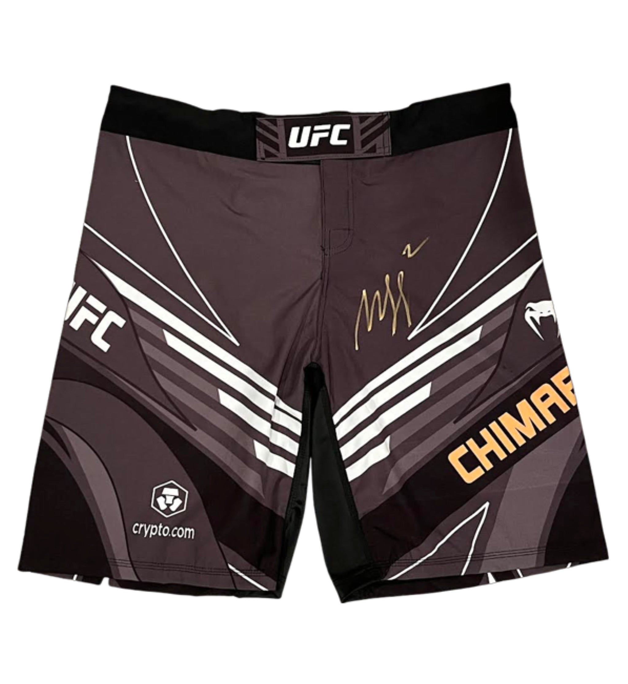 Khamzat Chimaev Signed Black UFC Venum Trunks
