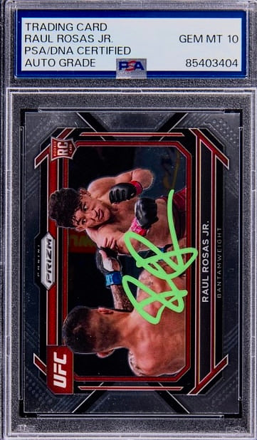 2023 Raul Rosas Jr. Signed UFC Panini Prizm Rookie Card