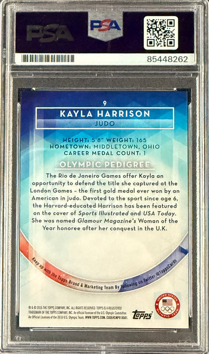 2016 Kayla Harrison Signed Limited Edition /10 Topps Red Ink Rookie Card