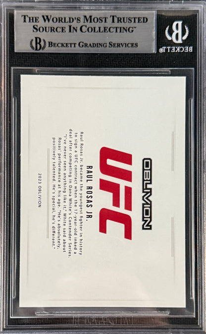 2023 Raul Rosas Jr. Signed LE/99 UFC Oblivion Rookie Card Red Ink