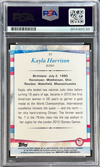 2012 Kayla Harrison Signed Limited Edition /25 Topps Pink Ink Rookie Card
