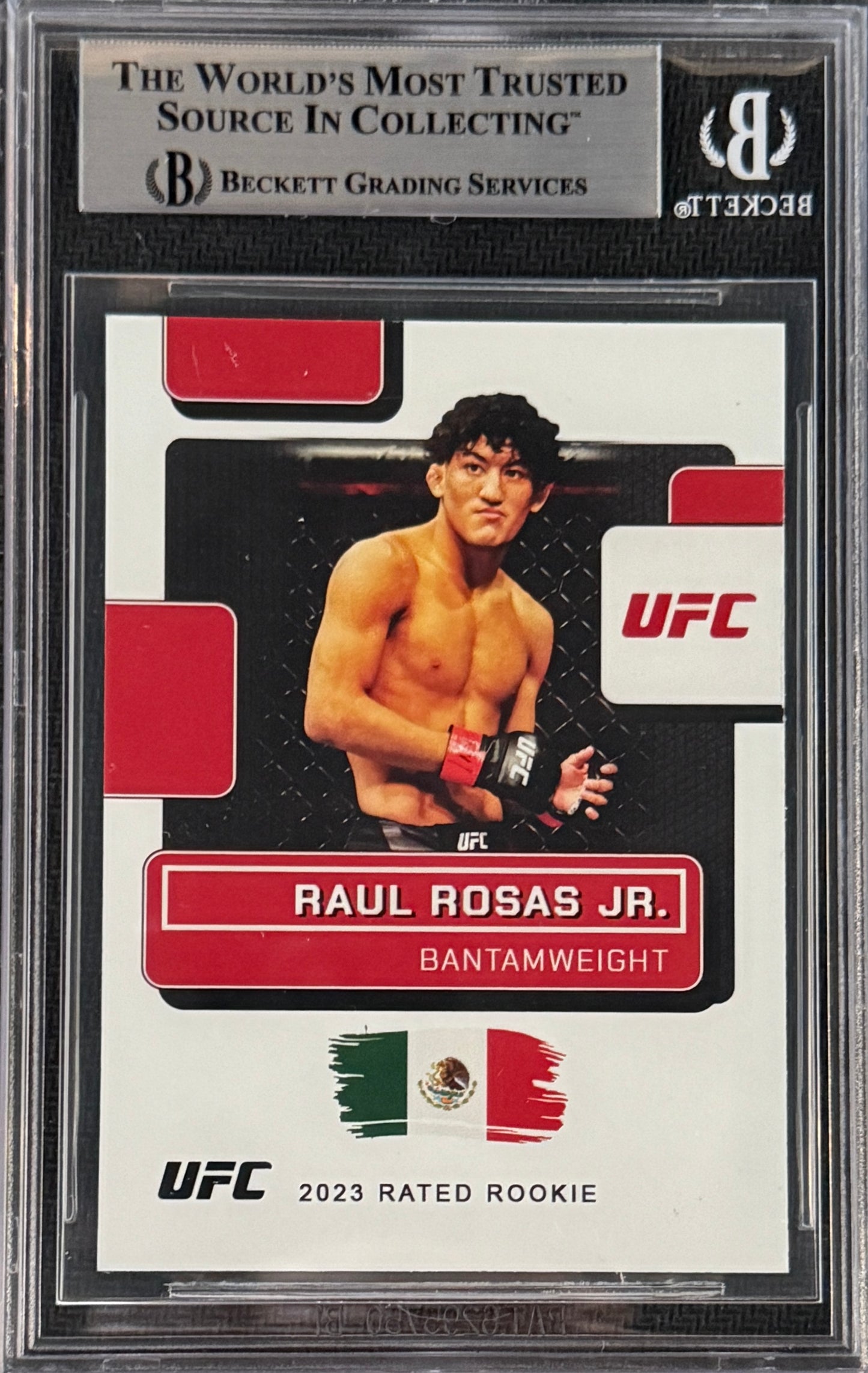2023 Raul Rosas Jr. Signed LE/99 UFC Rated Rookie Rookie Card Red Ink