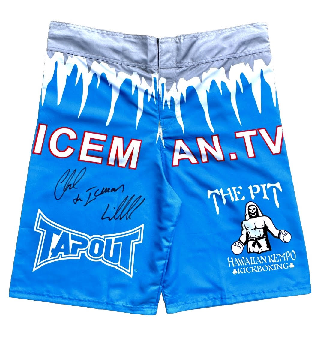 Chuck Liddell Signed Official UFC Iceman Trunks